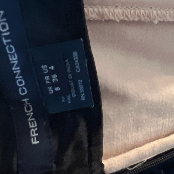 French Connection LBD Strapless Black Dress Coctail Party Wedding - Size 4 - Picture 4 of 5